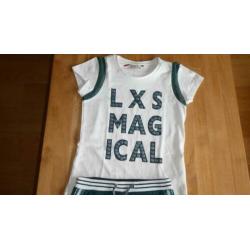 Looxs rokje en shirt groen 152