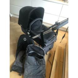 Zwarte Bugaboo Cameleon met Bugaboo luiertas