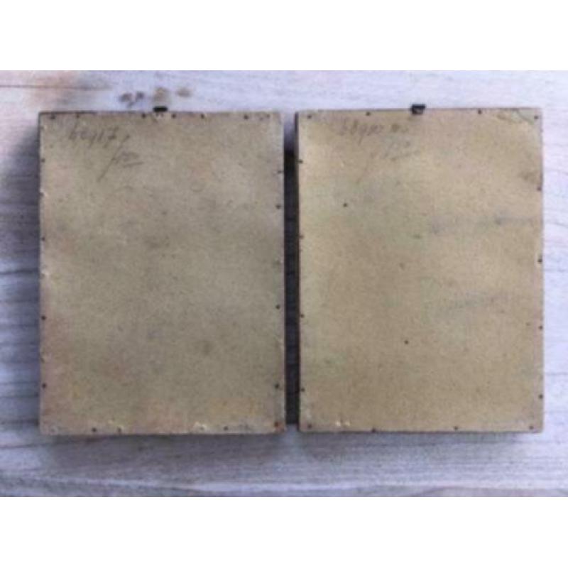 vintage landschap schilderijen set