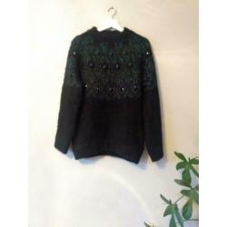 Zwarte alpaca-wolblend trui H&M, maat M, zgan