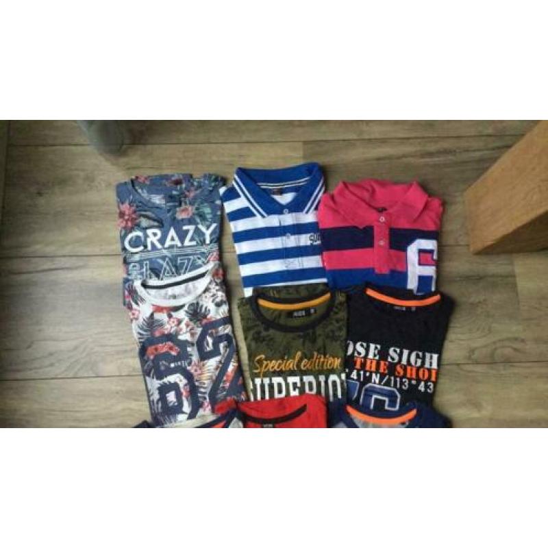 9 mooie shirts 146/152 zgan