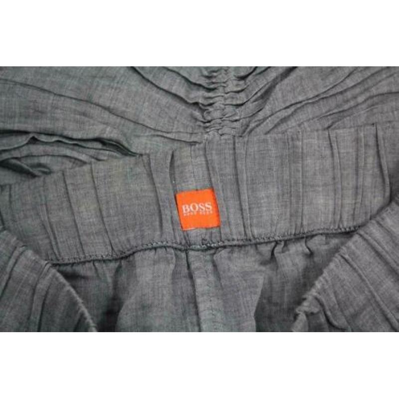 HUGO BOSS 100% katoenen licht grijze rok met veel details S
