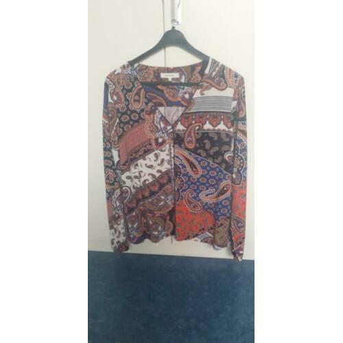 Sandwich meerkleurige blouse maat M
