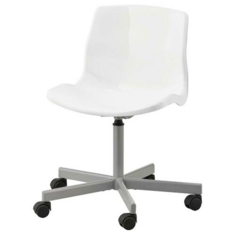 2x Snille bureau stoelen wit