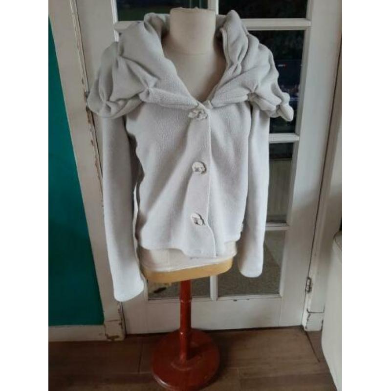BORIS industries vest/jas met royale kraag maat XXL creme