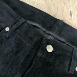 BLK DNM - suede broek - zwart - maat 29