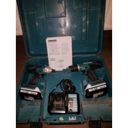 Makita schroefmachine en slagschroefmachine DK18041