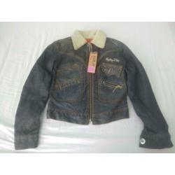 Replay spijker jeans denim jas jack, maat xs