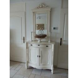 Landelijk brocant Biedermeier kast dressoir