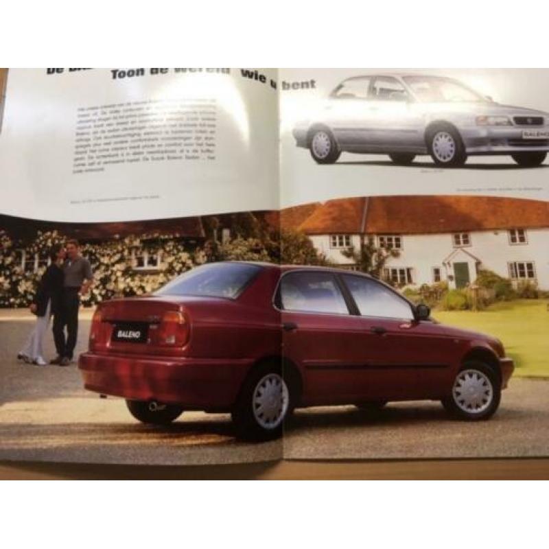 Autofolder/Brochure Suzuki Baleno 1996 20 pagina's