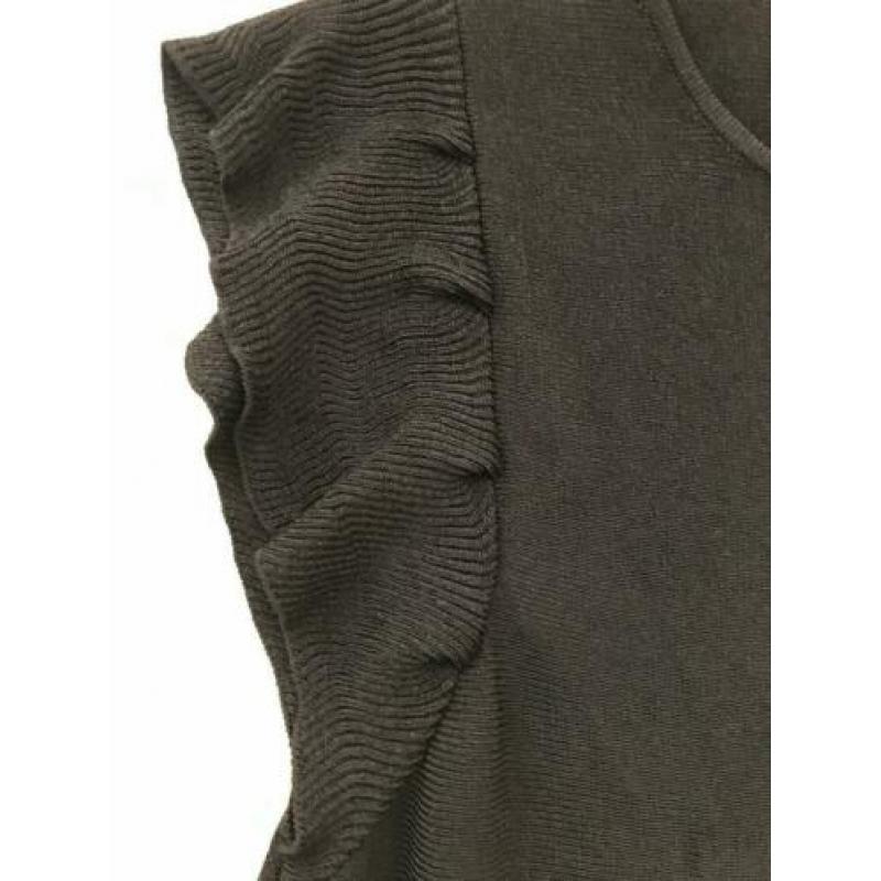 Massimo Dutti - Zwarte mouwloze gebreide top maat S