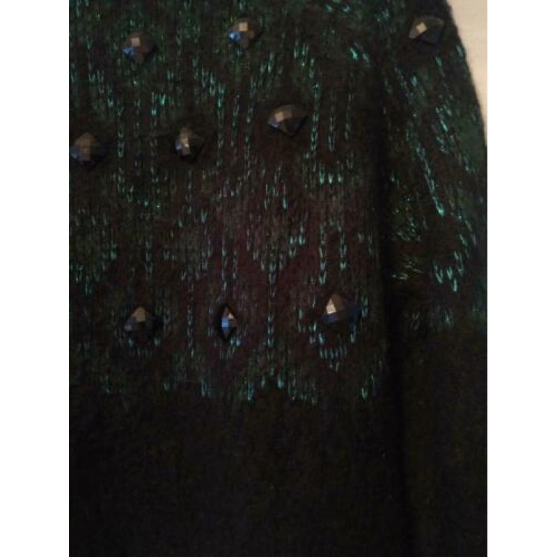 Zwarte alpaca-wolblend trui H&M, maat M, zgan