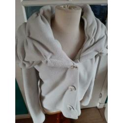 BORIS industries vest/jas met royale kraag maat XXL creme