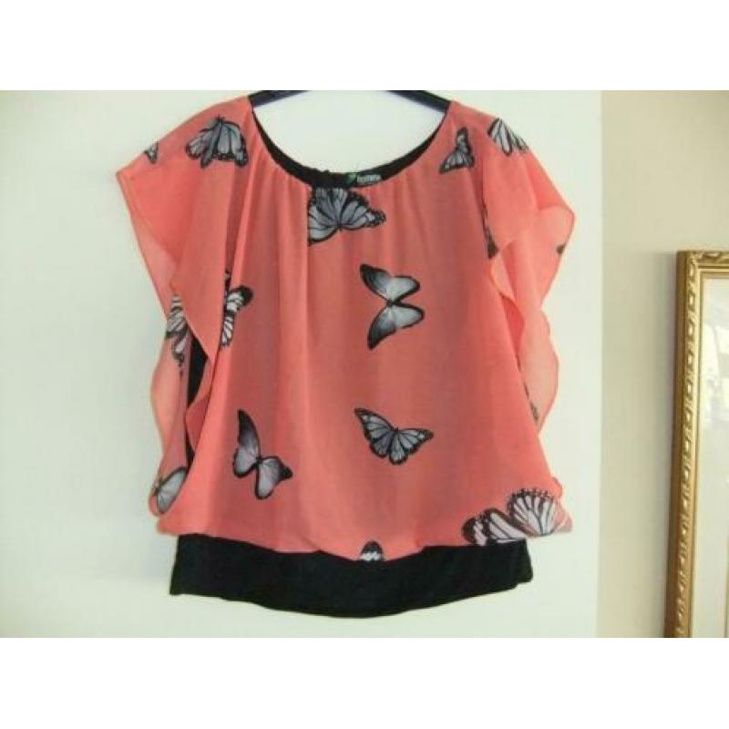 Aparte Blouse Roze, Maat 42-44