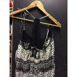 Printed lang zomer jurk, maat; m