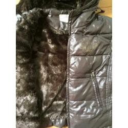 Von Dutch - donkerbruine hippe winterjas - S