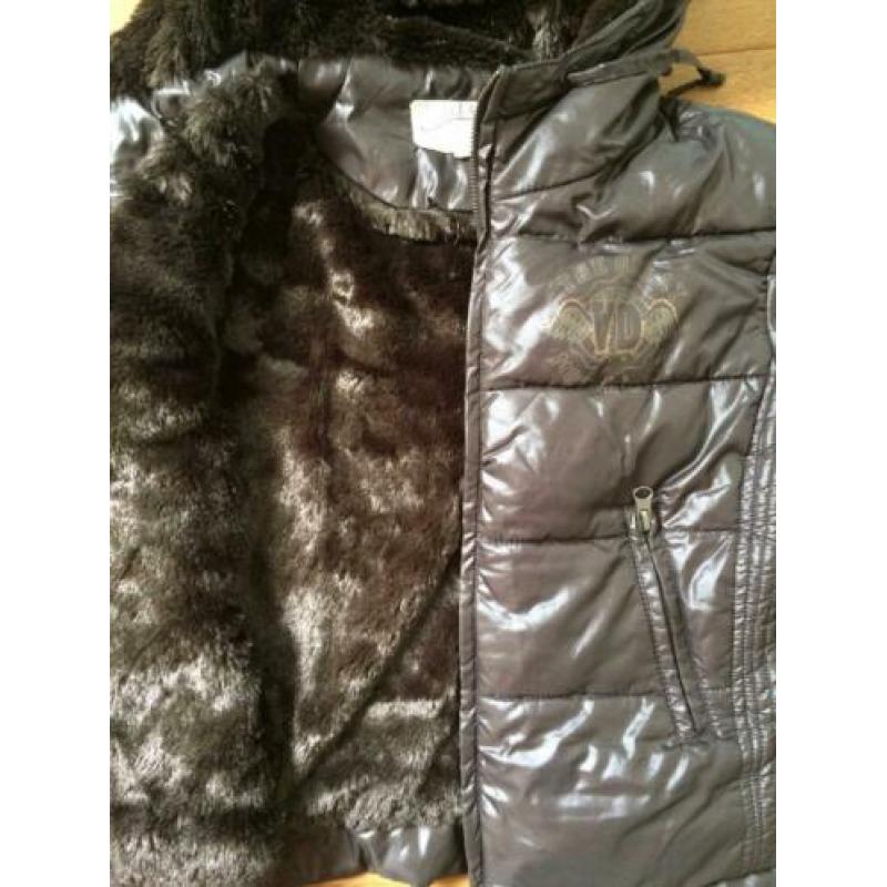 Von Dutch - donkerbruine hippe winterjas - S