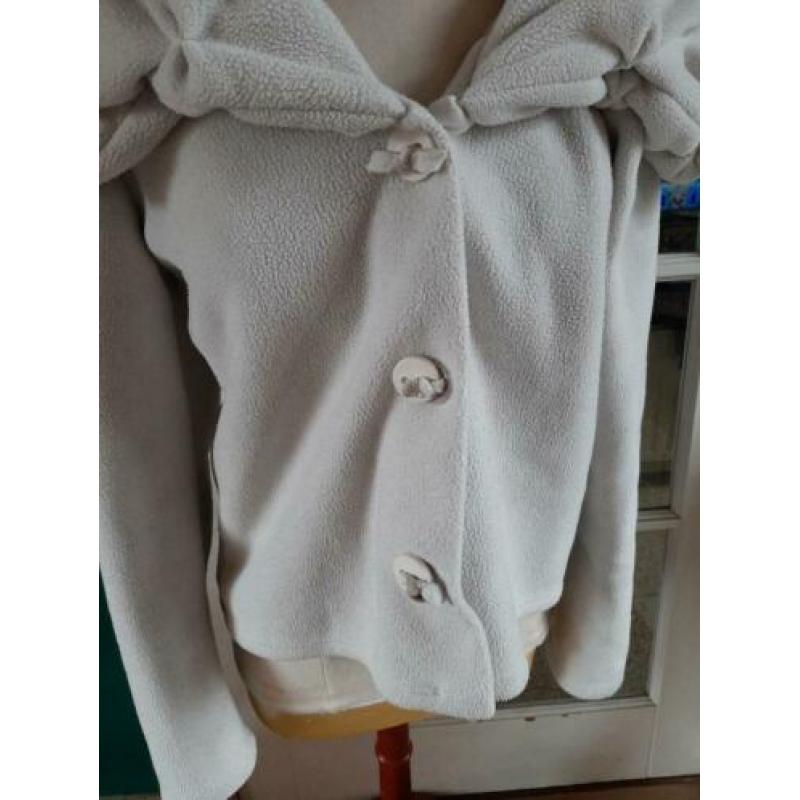 BORIS industries vest/jas met royale kraag maat XXL creme