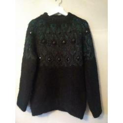 Zwarte alpaca-wolblend trui H&M, maat M, zgan