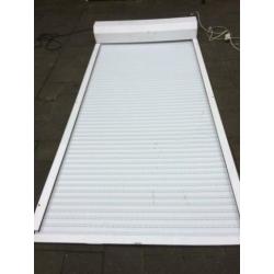 zgan wit electrisch deur rolluik breed 1.18 x 2.46 mtr hoog