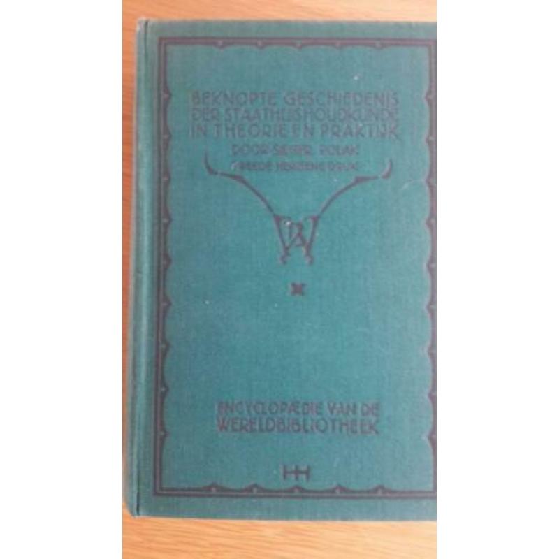 Beknopte geschiedenis der staathuishoudkunde uit 1928