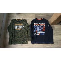 9 mooie shirts 146/152 zgan