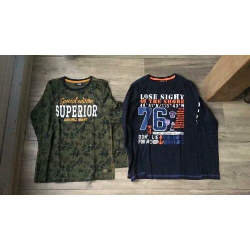 9 mooie shirts 146/152 zgan