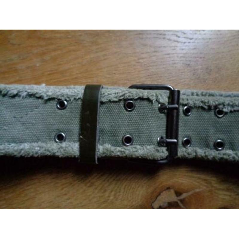 Pieces riem groen stof izgst!