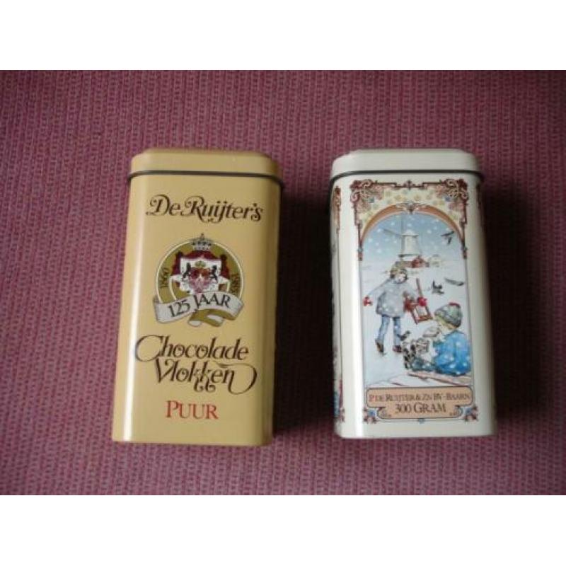 de ruijter blikjes en een draggee muisjes blikje