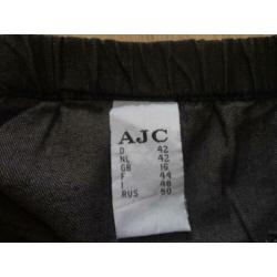 NIEUW zwart pull-on tregging spijker broek mt 42 AJC ARIZON