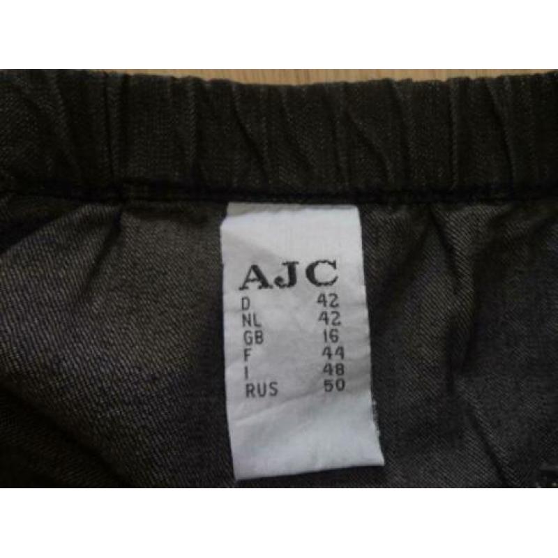 NIEUW zwart pull-on tregging spijker broek mt 42 AJC ARIZON
