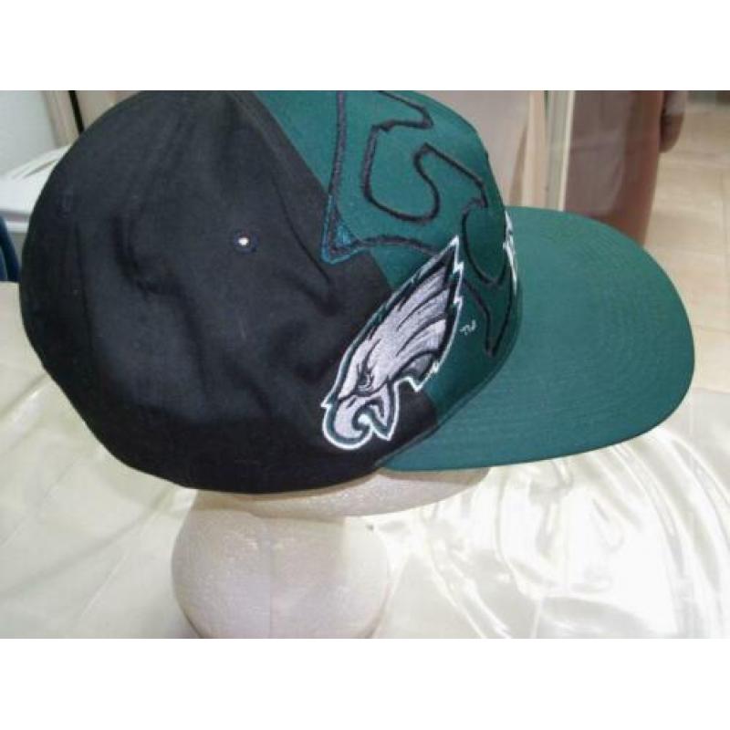 Base-Ball CAP groen-zwart EAGLES design - NIEUW