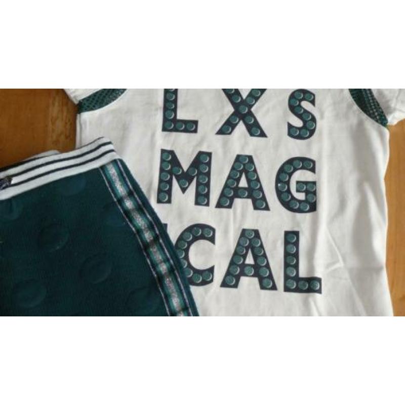 Looxs rokje en shirt groen 152