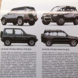 Autofolder/Brochure Suzuki modellen 1993 16 pagina's/poster