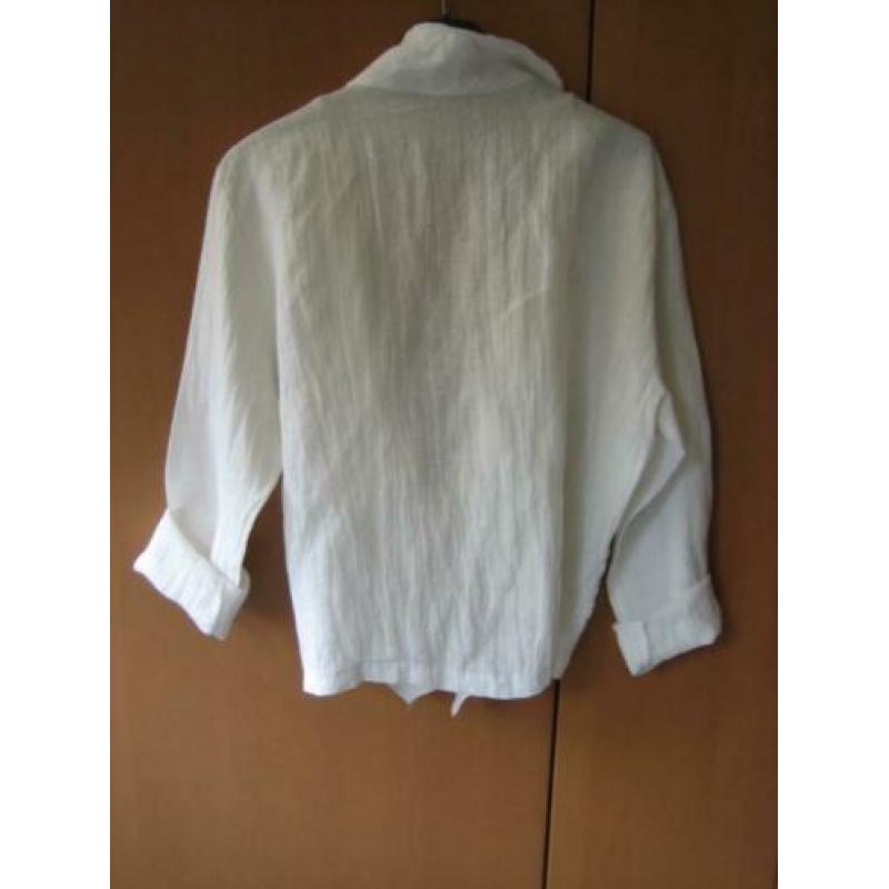 Apart wit linnen blouse-jasje MARIA DAHLHOFF 44-46 snazzeys