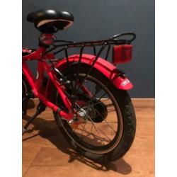 Rode Batavus kinderfiets 16 inch