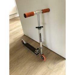 Aluminium stuntstep scooter oranje/zilver, inklapbaar