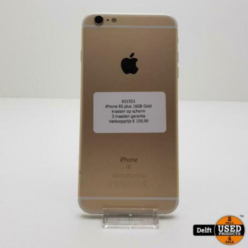 iPhone 6S plus 16GB Gold incl 3 maanden garantie