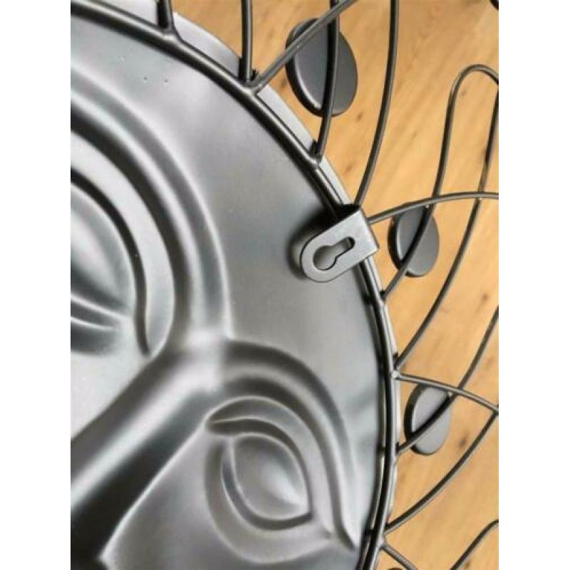 Prachtig mooi decoratief metalen wandornament, DE ZON