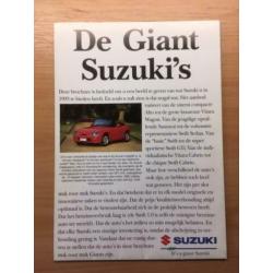 Autofolder/Brochure Suzuki modellen 1993 16 pagina's/poster