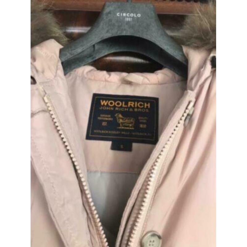Woolrich parka poeder roze dames maat s winterjas