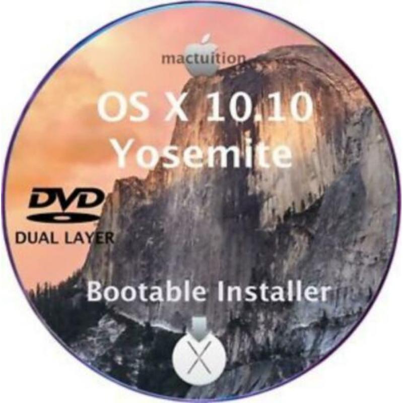 Installeer Mac OS X Yosemite 10.10.5 via DVD zonder USB OSX