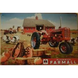 Farmall cormick tractor boerderij reclamebord van metaal