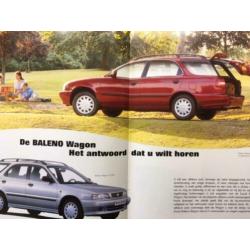 Autofolder/Brochure Suzuki Baleno 1996 20 pagina's