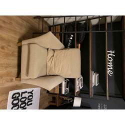 Fauteuil beige super kwaliteit 2x