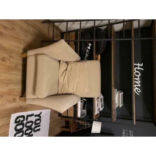 Fauteuil beige super kwaliteit 2x
