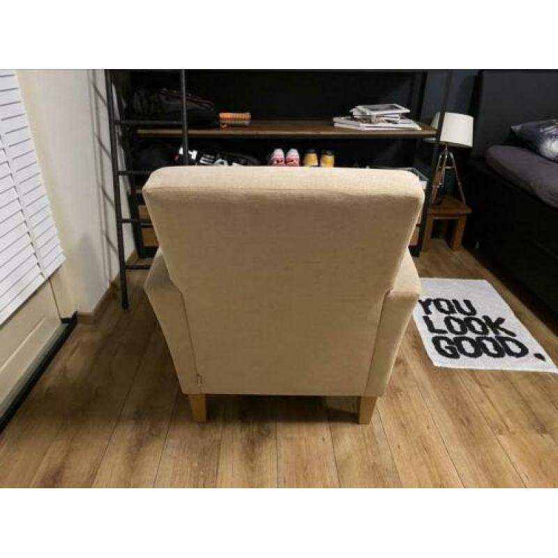 Fauteuil beige super kwaliteit 2x