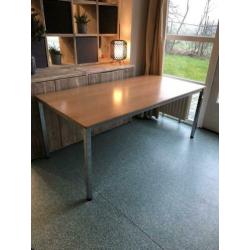 Eettafel met stoelen 180x90