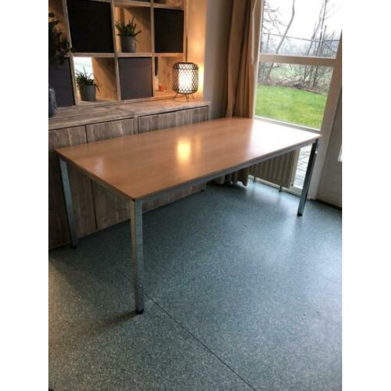 Eettafel met stoelen 180x90
