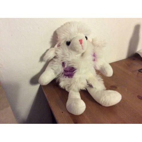 Knuffel lammetje met bontjasje. merk berentoys